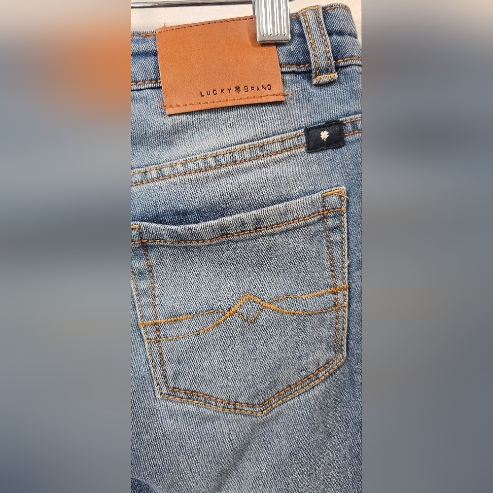 Lucky Brand Girls Zoe Skinny Medium Wash Denim Jean Adjustable Waist Size 12 - Picture 8 of 16